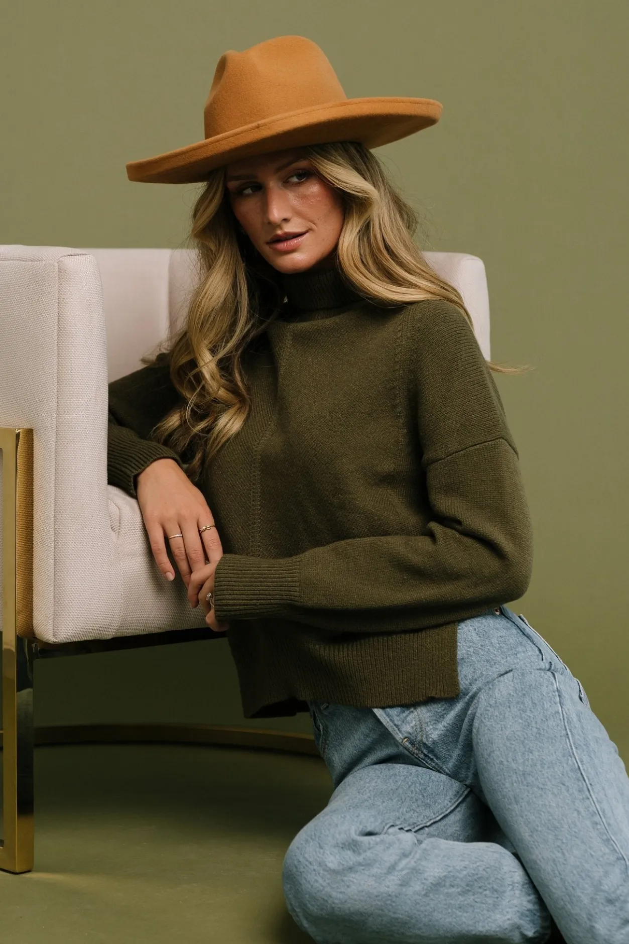 Fashion Baltic Born Collins Knit Sweater | Olive