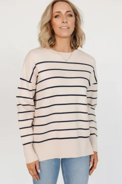 Fashion Baltic Born Colmar Striped Sweater | Cream + Navy Cream+Navy