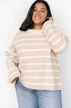 Outlet Baltic Born Conway Striped Sweater | Natural