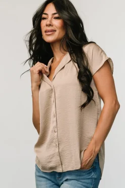 Best Baltic Born Corey Button Top | Taupe