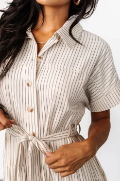 Best Baltic Born Covey Button Up Maxi Dress | Cream Stripe CreamStripe