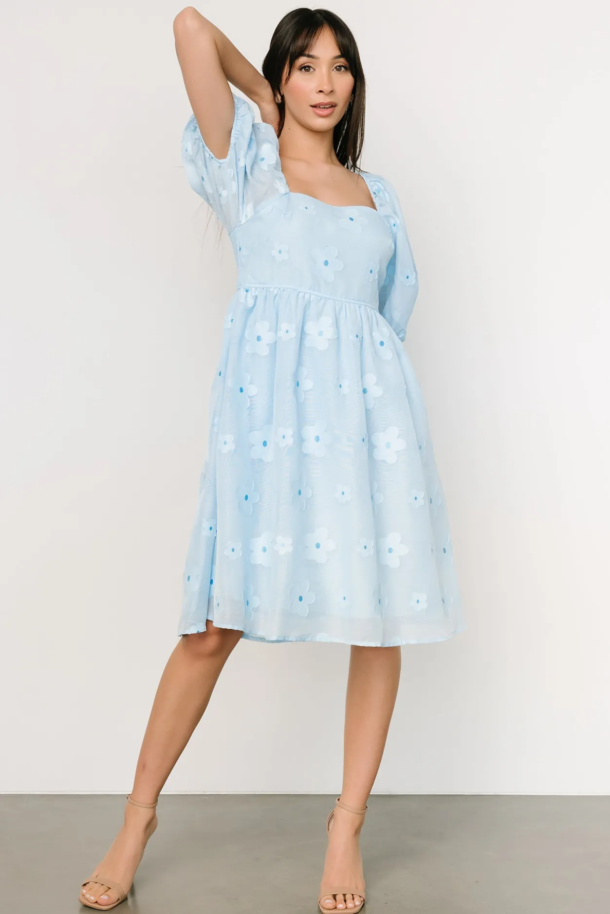 Discount Baltic Born Daisy Short Dress | Blue Floral BlueFloral