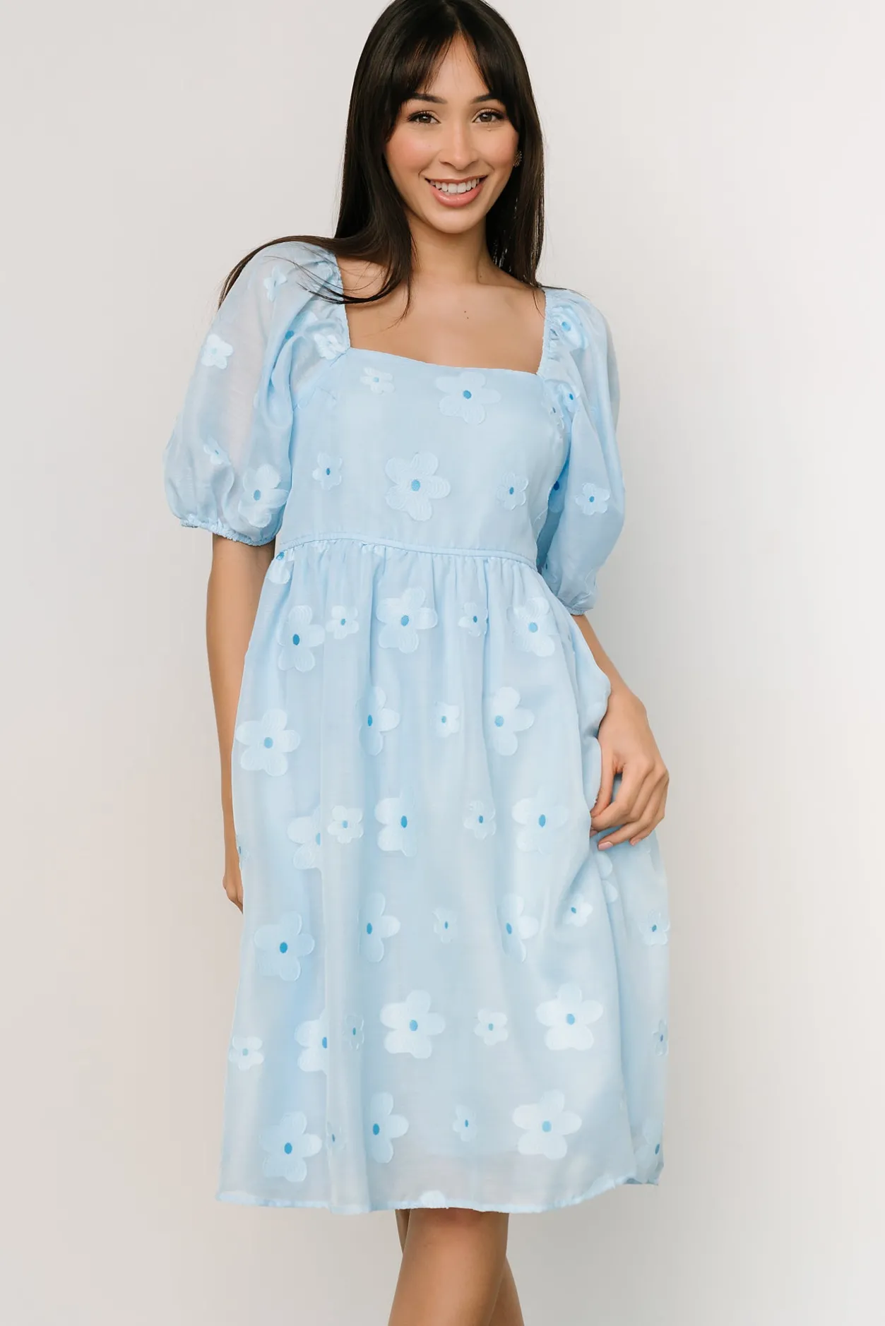 Discount Baltic Born Daisy Short Dress | Blue Floral BlueFloral
