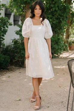 Discount Baltic Born Daisy Short Dress | Vintage Cream Floral VintageCreamFloral