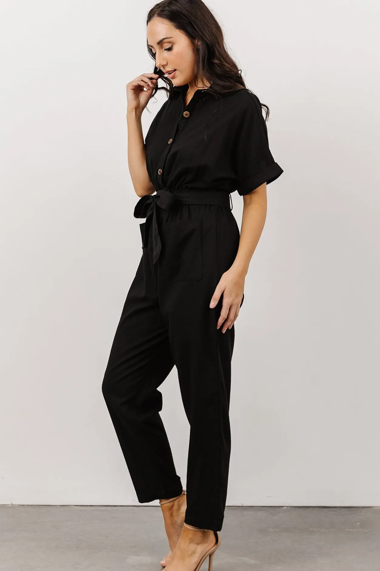 Online Baltic Born Dallas Button Up Jumpsuit | Black