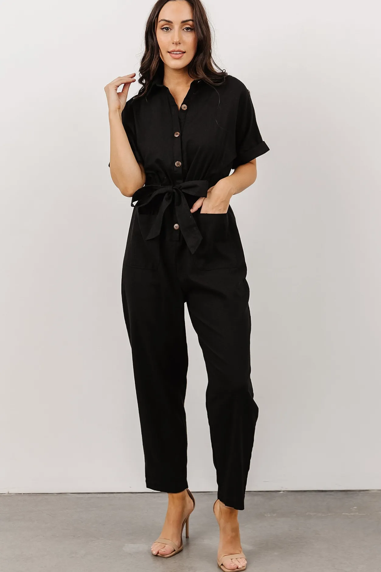 Online Baltic Born Dallas Button Up Jumpsuit | Black