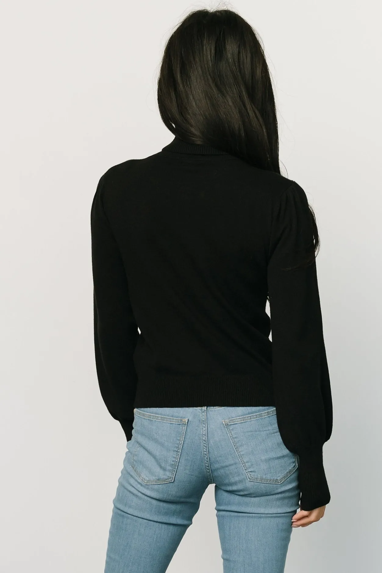 Hot Baltic Born Danica Turtleneck Knit Top | Black