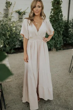 Discount Baltic Born Delilah Maxi Dress | Blush