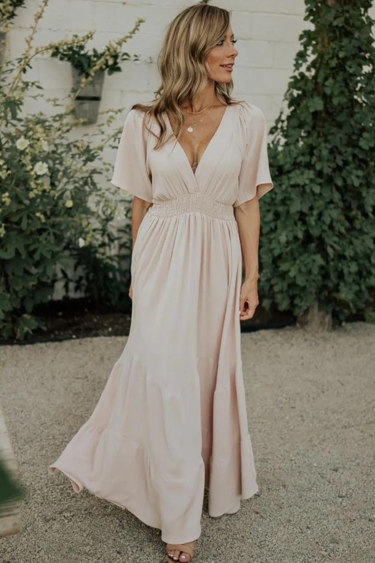 Discount Baltic Born Delilah Maxi Dress | Blush