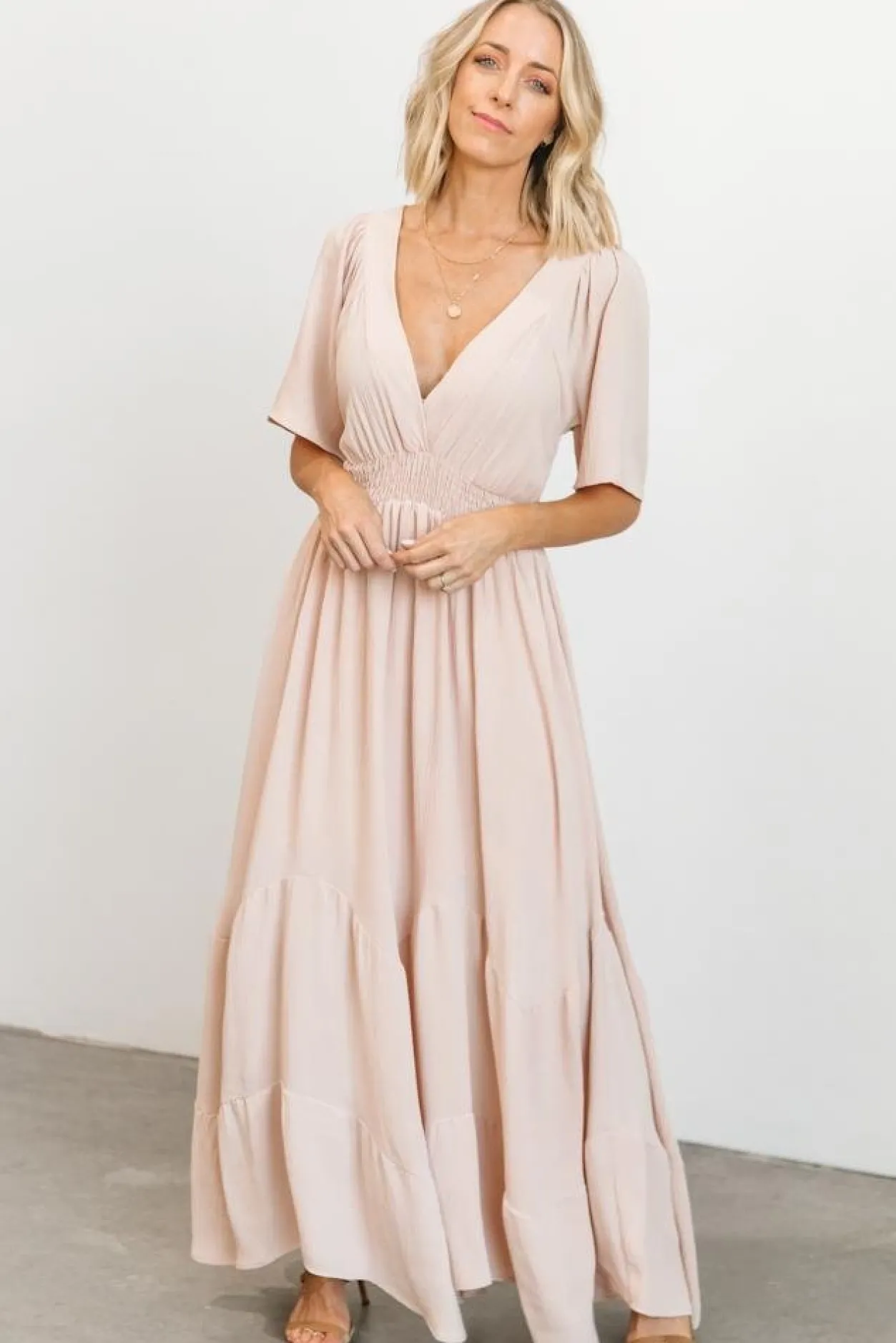 Discount Baltic Born Delilah Maxi Dress | Blush