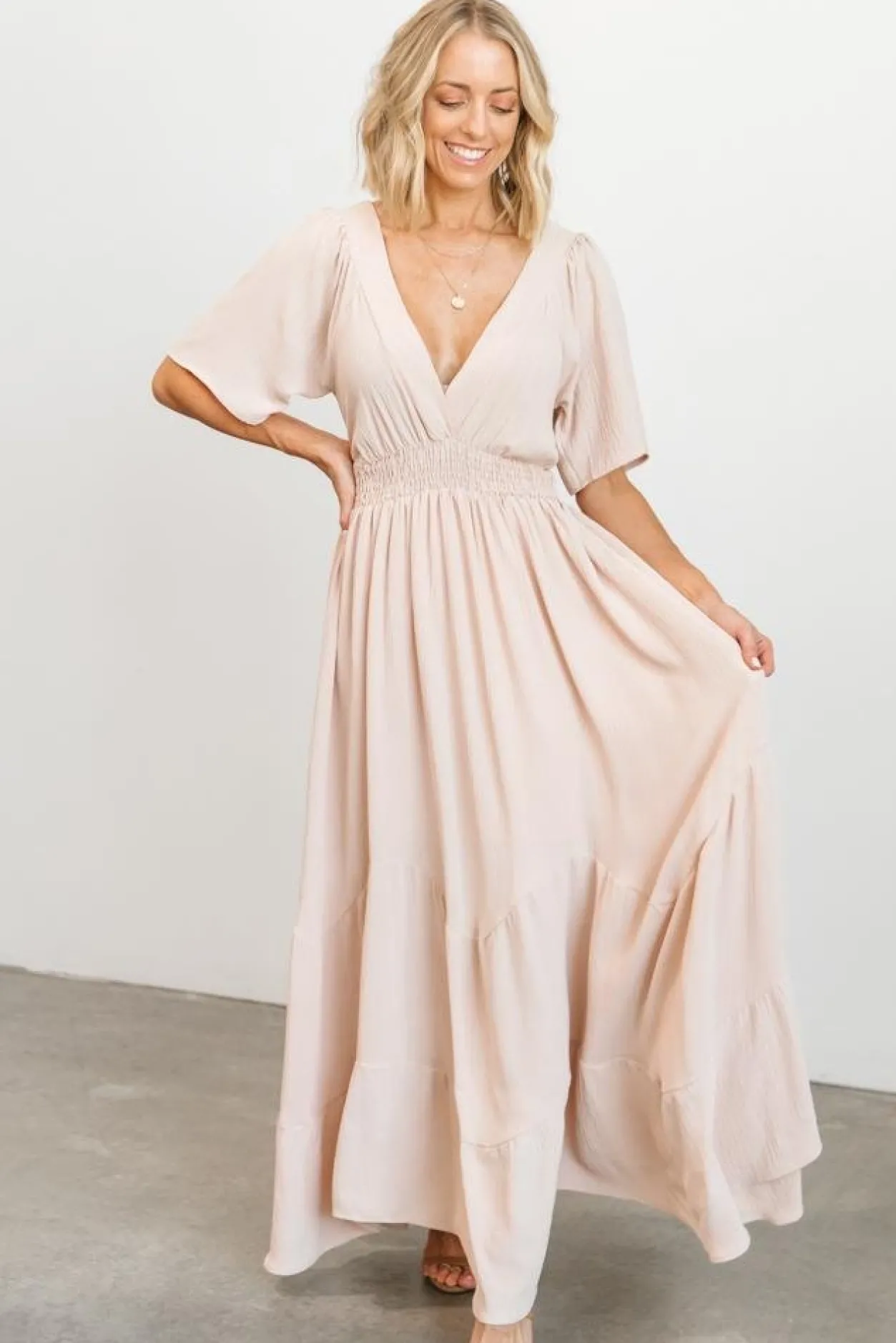 Discount Baltic Born Delilah Maxi Dress | Blush