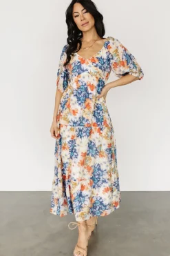Outlet Baltic Born Denton Midi Dress | Blue Multi BlueMulti