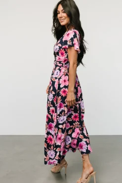 Clearance Baltic Born Destin Maxi Dress | Navy + Pink Navy+Pink