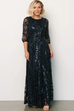 Sale Baltic Born Destiny Sequin Maxi Dress | Navy