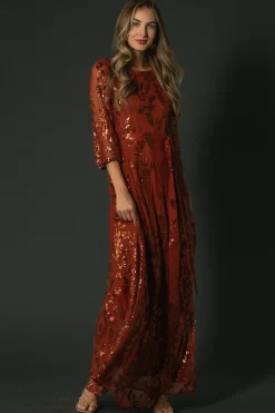 Best Baltic Born Destiny Sequin Maxi Dress | Cinnamon