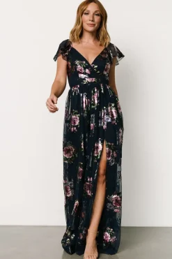 Hot Baltic Born Devany Maxi Dress | Navy Multi NavyMulti