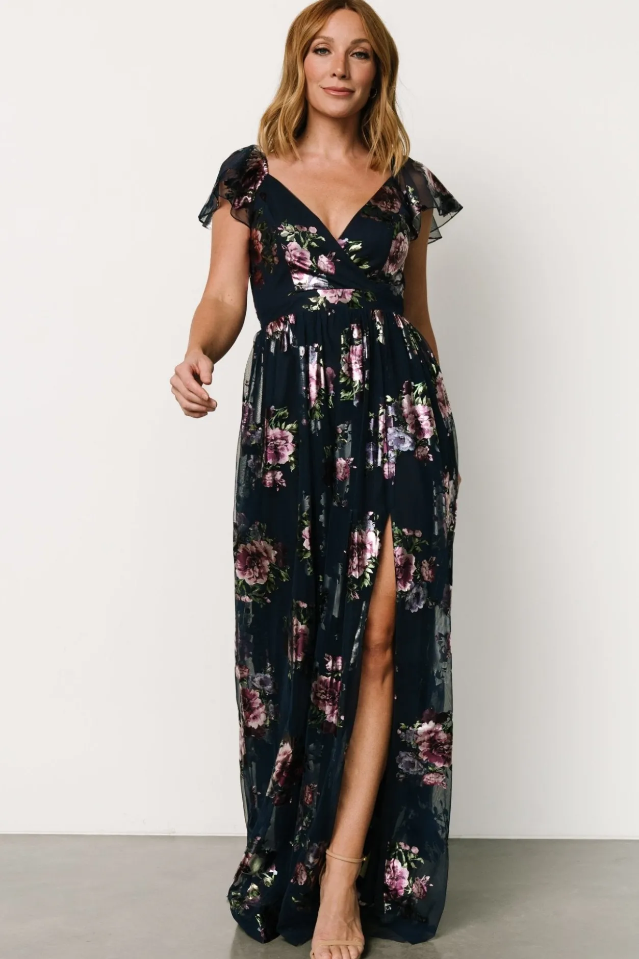 Hot Baltic Born Devany Maxi Dress | Navy Multi NavyMulti