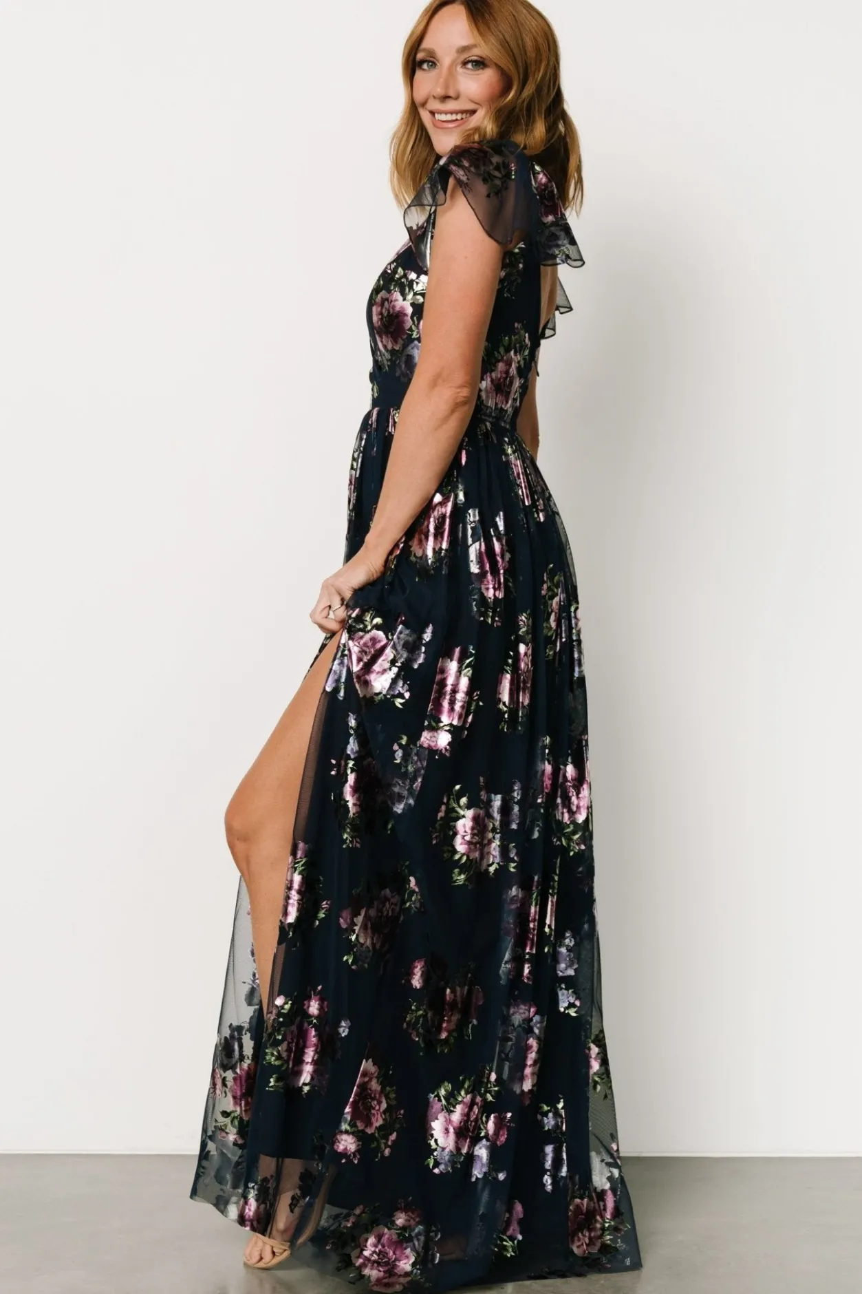 Hot Baltic Born Devany Maxi Dress | Navy Multi NavyMulti