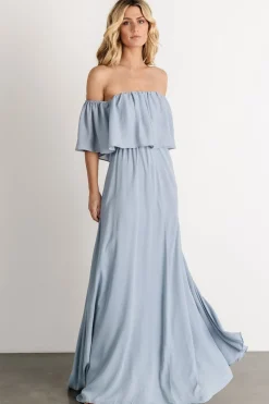 Best Baltic Born Diana Off Shoulder Maxi Dress | Light Blue LightBlue