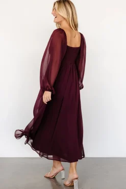 Fashion Baltic Born Dione Midi Dress | Mahogany