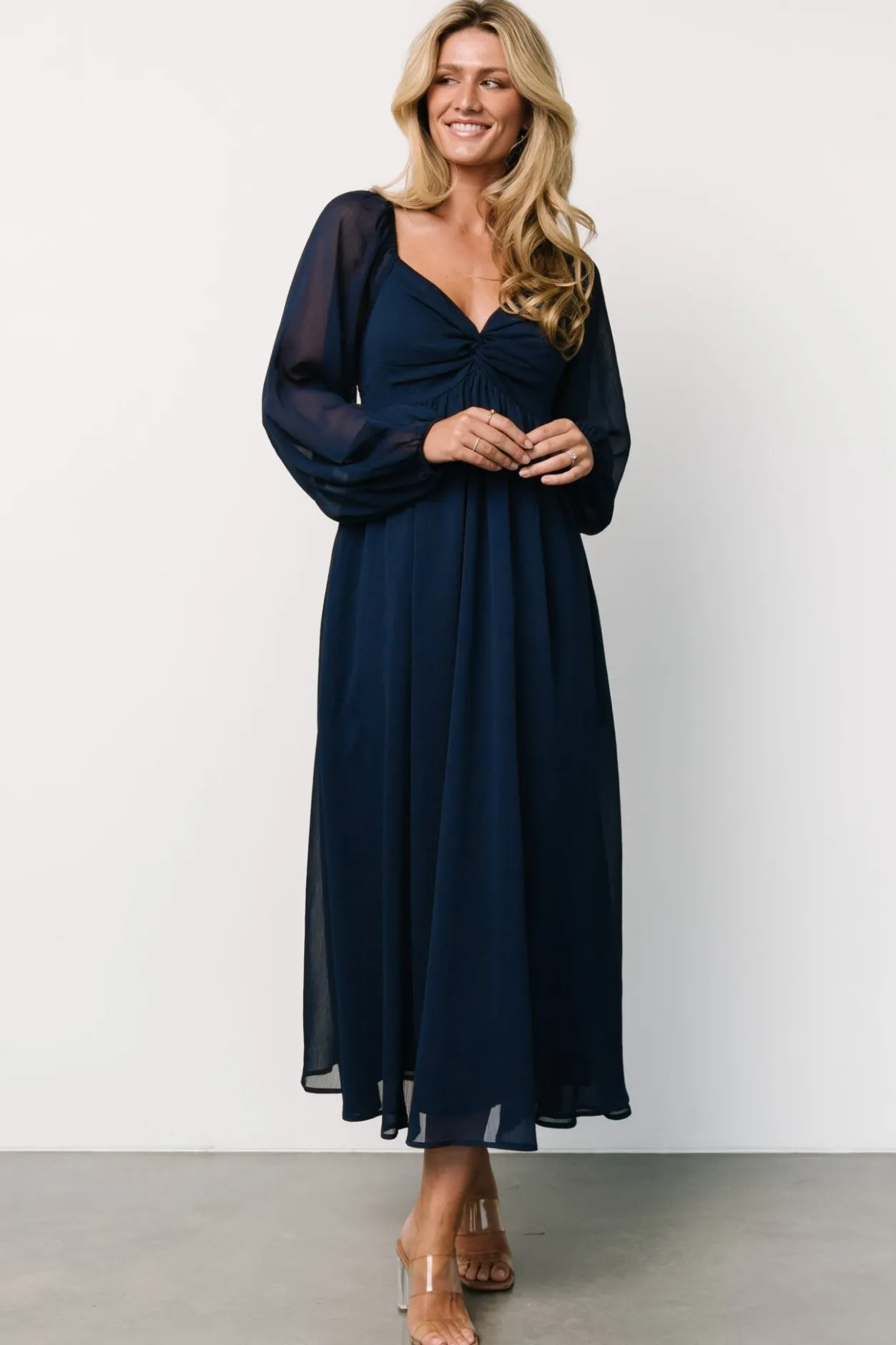Best Baltic Born Dione Midi Dress | Navy