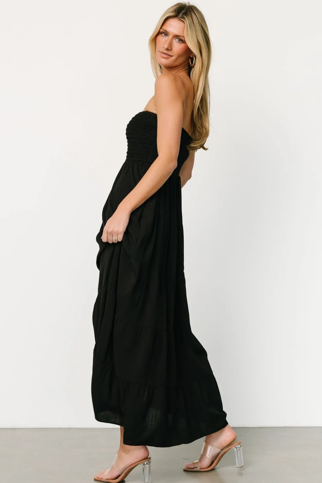 New Baltic Born Domenica Strapless Maxi Dress | Black