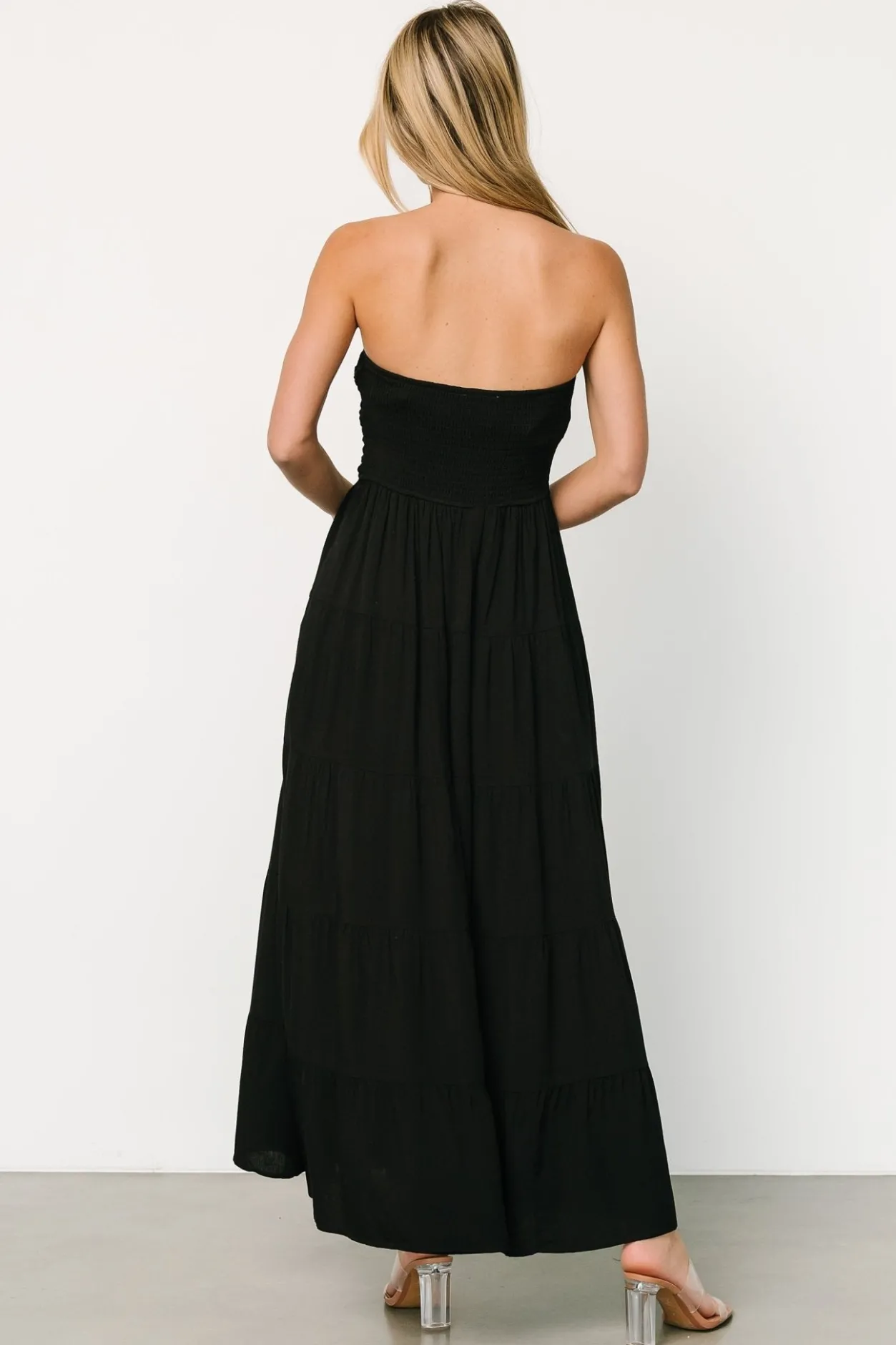 New Baltic Born Domenica Strapless Maxi Dress | Black