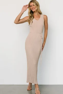 Best Baltic Born Drew Ribbed Knit Dress | Natural