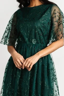 Best Baltic Born Duchess Tulle Dress | Dark Green Sparkle DarkGreenSparkle