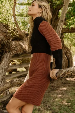Hot Baltic Born Easton Sweater Dress | Black Multi BlackMulti