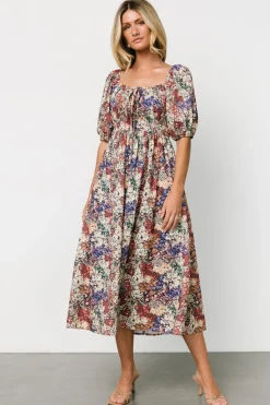 Outlet Baltic Born Eden Midi Dress | Black Multi Print BlackMultiPrint