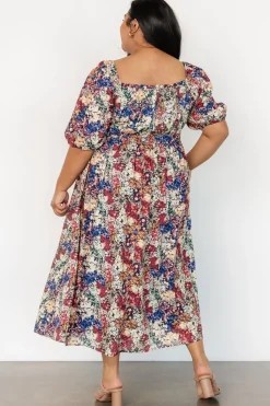 Outlet Baltic Born Eden Midi Dress | Black Multi Print BlackMultiPrint