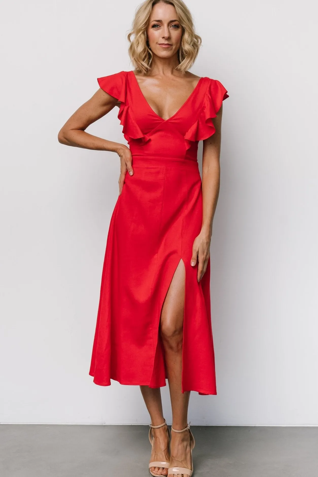 Online Baltic Born Elena Midi Dress | Red