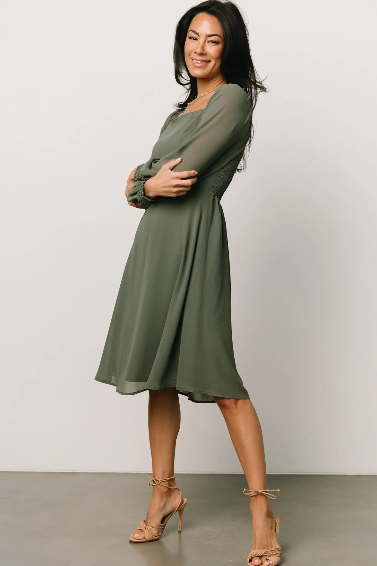 Fashion Baltic Born Elise Short Dress | Dark Sage DarkSage