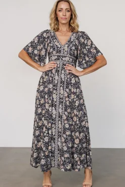 Clearance Baltic Born Elissa Maxi Dress | Midnight Floral MidnightFloral