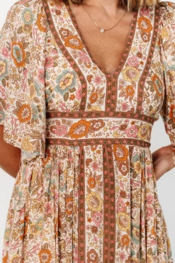 Sale Baltic Born Elissa Maxi Dress | Vintage Cream Floral VintageCreamFloral