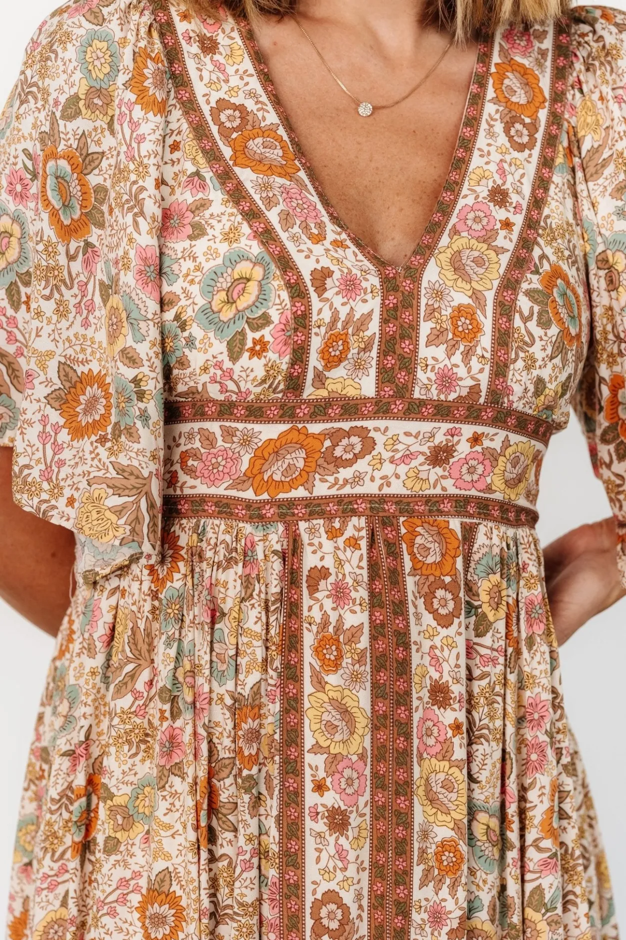 Sale Baltic Born Elissa Maxi Dress | Vintage Cream Floral VintageCreamFloral