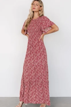 Clearance Baltic Born Eliza Maxi Dress | Rust Print RustPrint