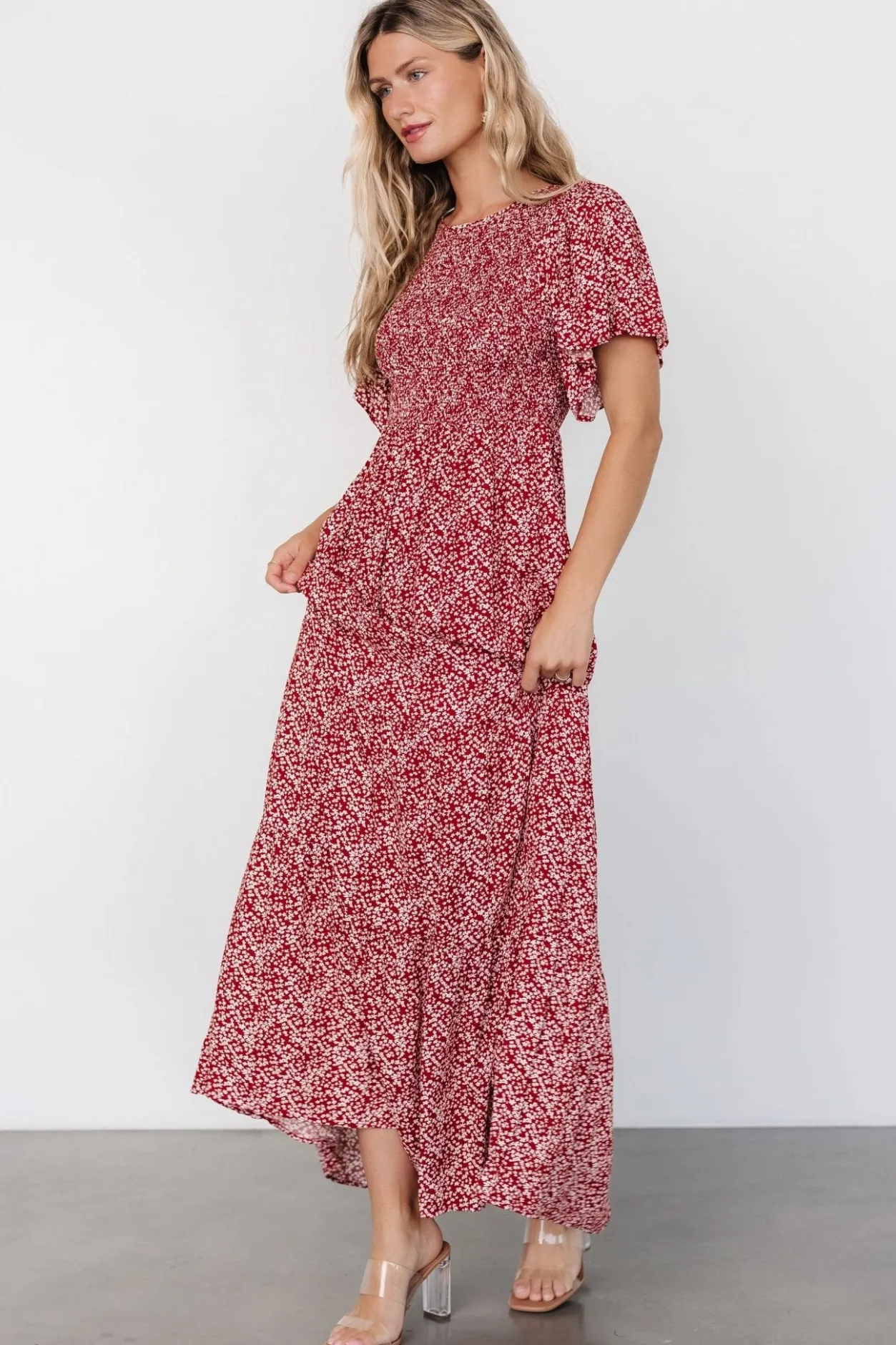 Clearance Baltic Born Eliza Maxi Dress | Rust Print RustPrint