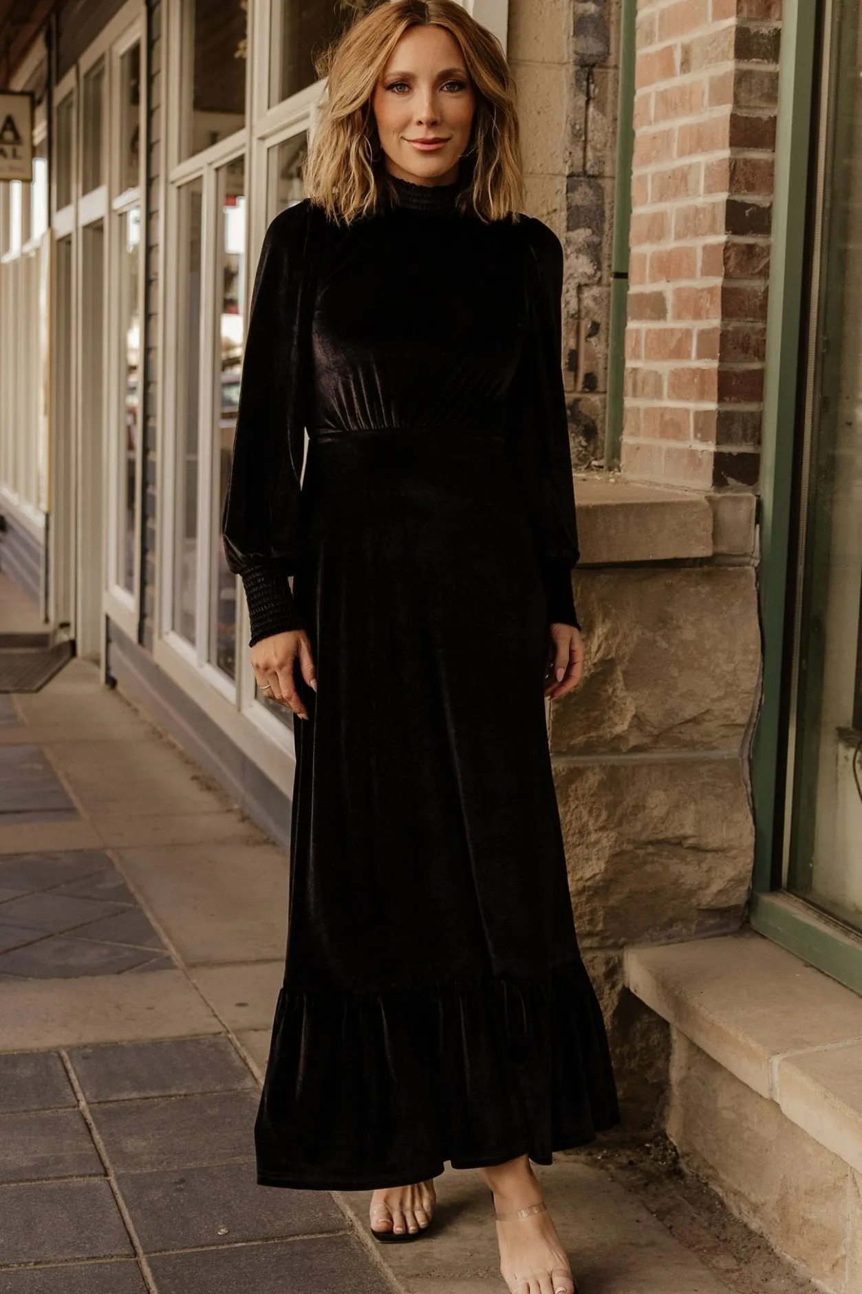 Best Baltic Born Elodie Velvet Maxi Dress | Black
