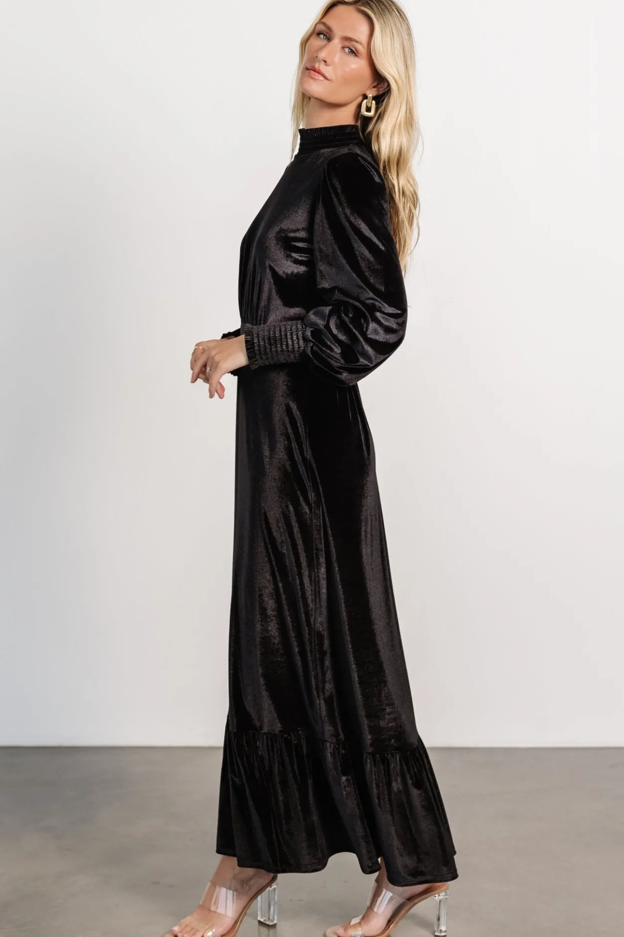 Best Baltic Born Elodie Velvet Maxi Dress | Black