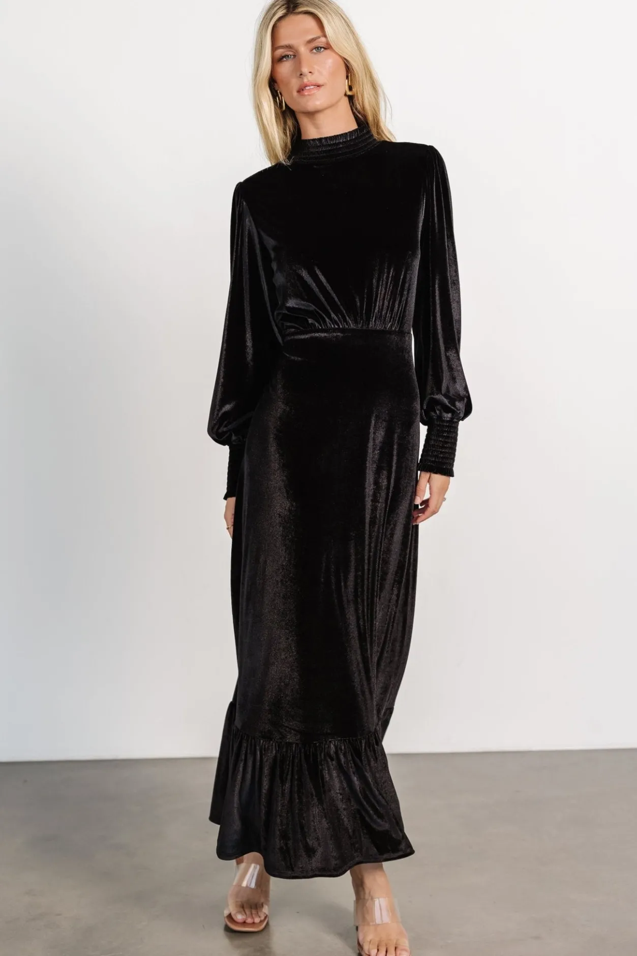 Best Baltic Born Elodie Velvet Maxi Dress | Black