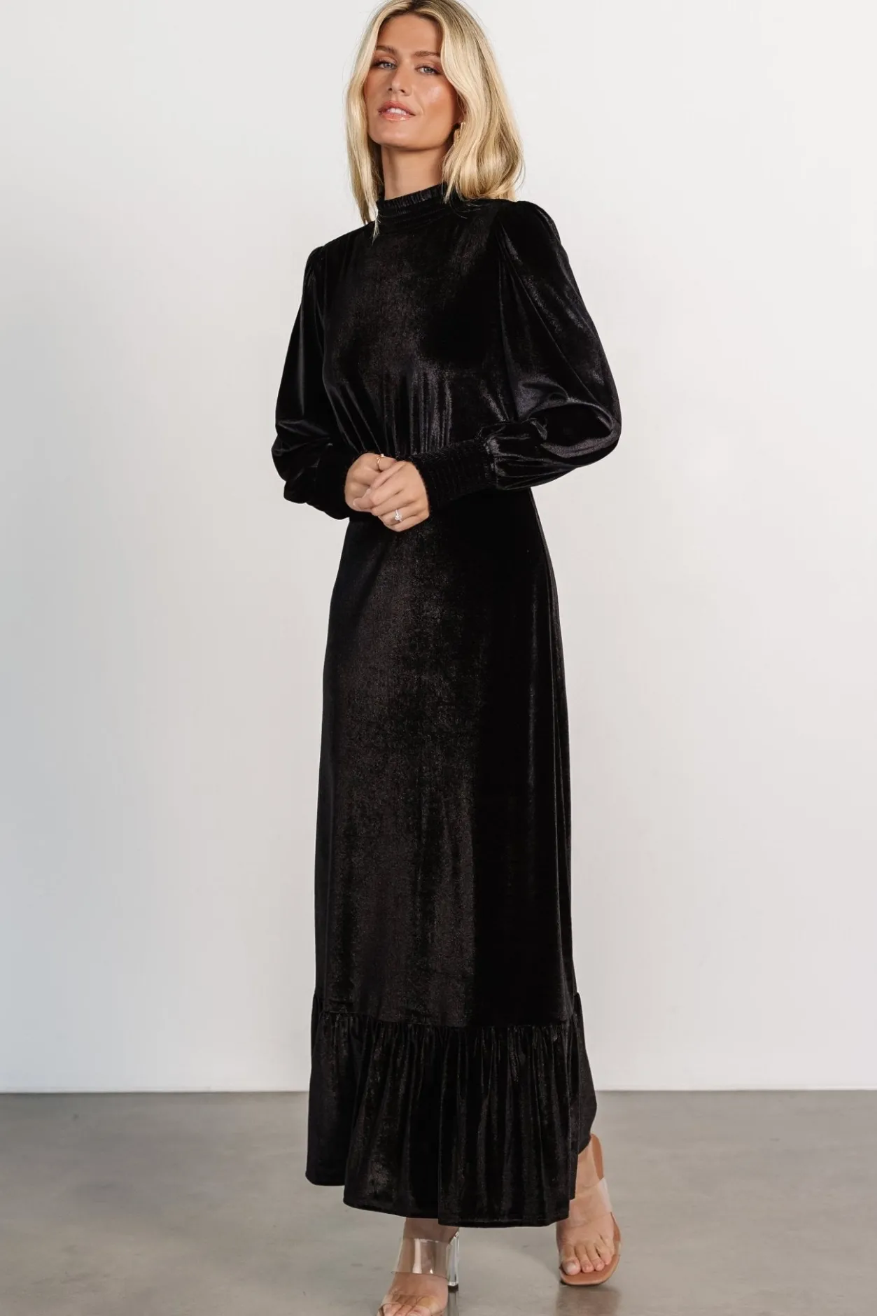 Best Baltic Born Elodie Velvet Maxi Dress | Black