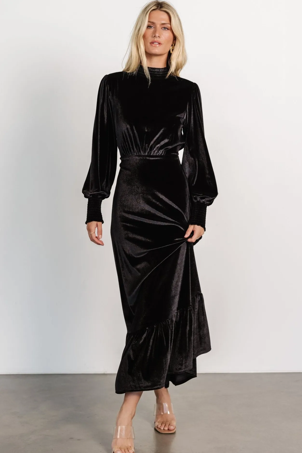Best Baltic Born Elodie Velvet Maxi Dress | Black