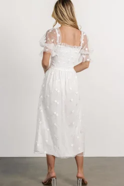 Outlet Baltic Born Emilia Embroidered Dress | Off White OffWhite