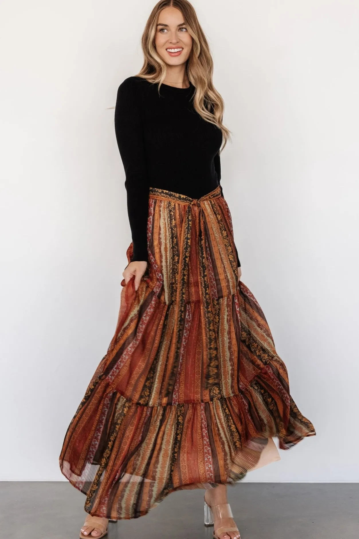 Sale Baltic Born Emryn Sweater Dress | Black + Multi Print Black+MultiPrint