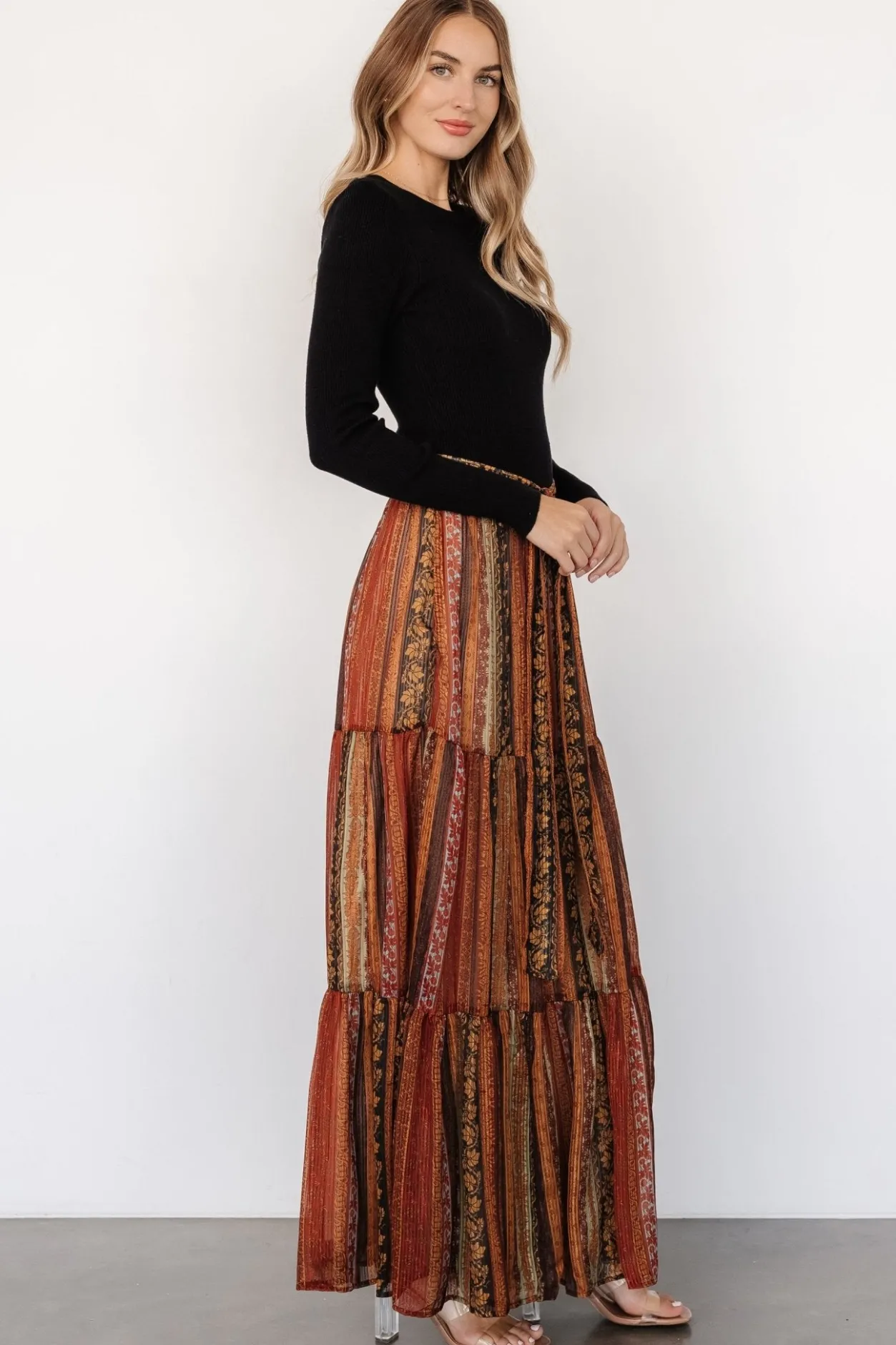 Sale Baltic Born Emryn Sweater Dress | Black + Multi Print Black+MultiPrint