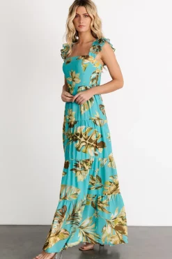 Fashion Baltic Born Encinitas Maxi Dress | Caribbean Blue Print CaribbeanBluePrint