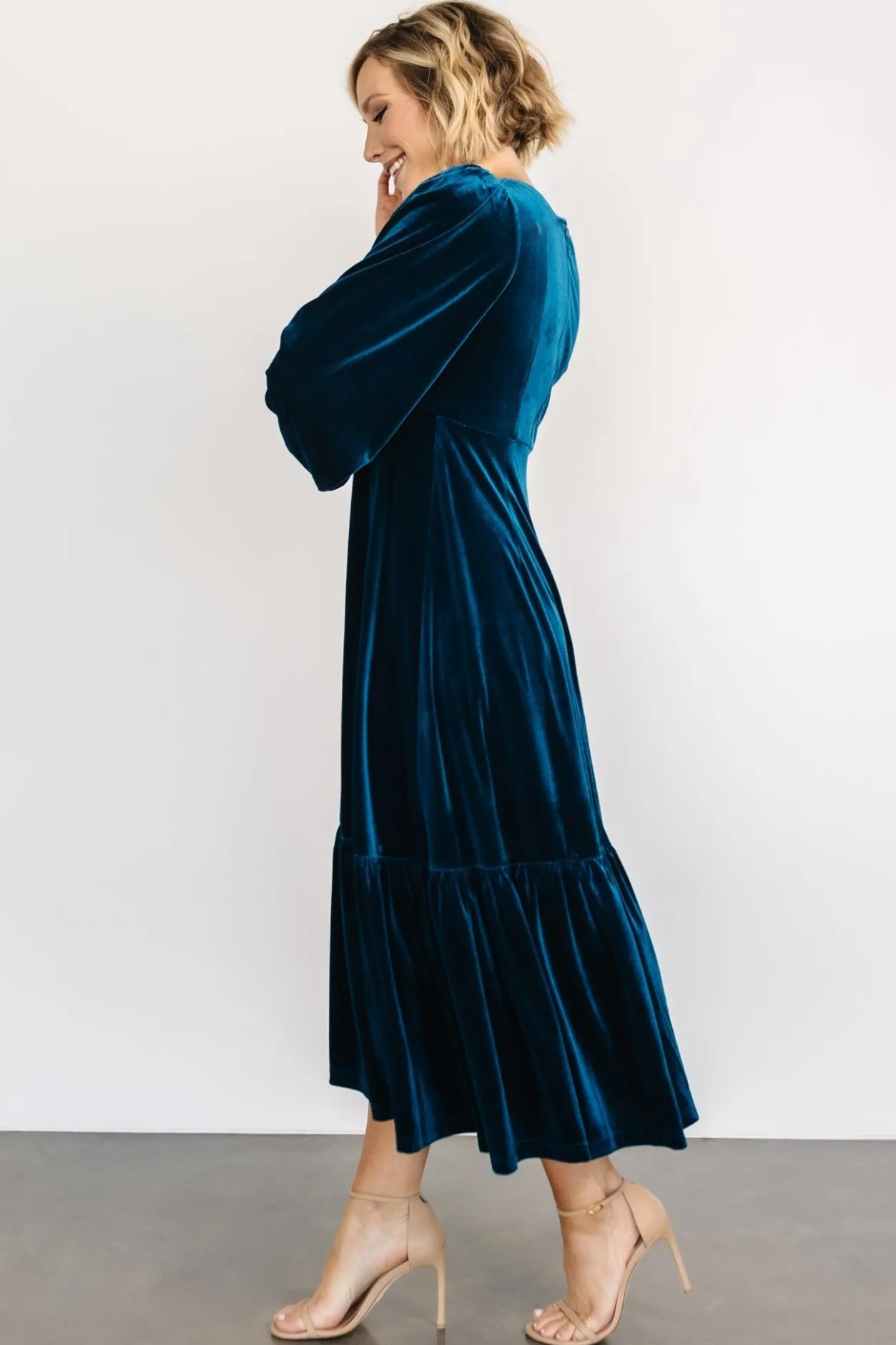 Fashion Baltic Born Erika Velvet Maxi Dress | Sapphire