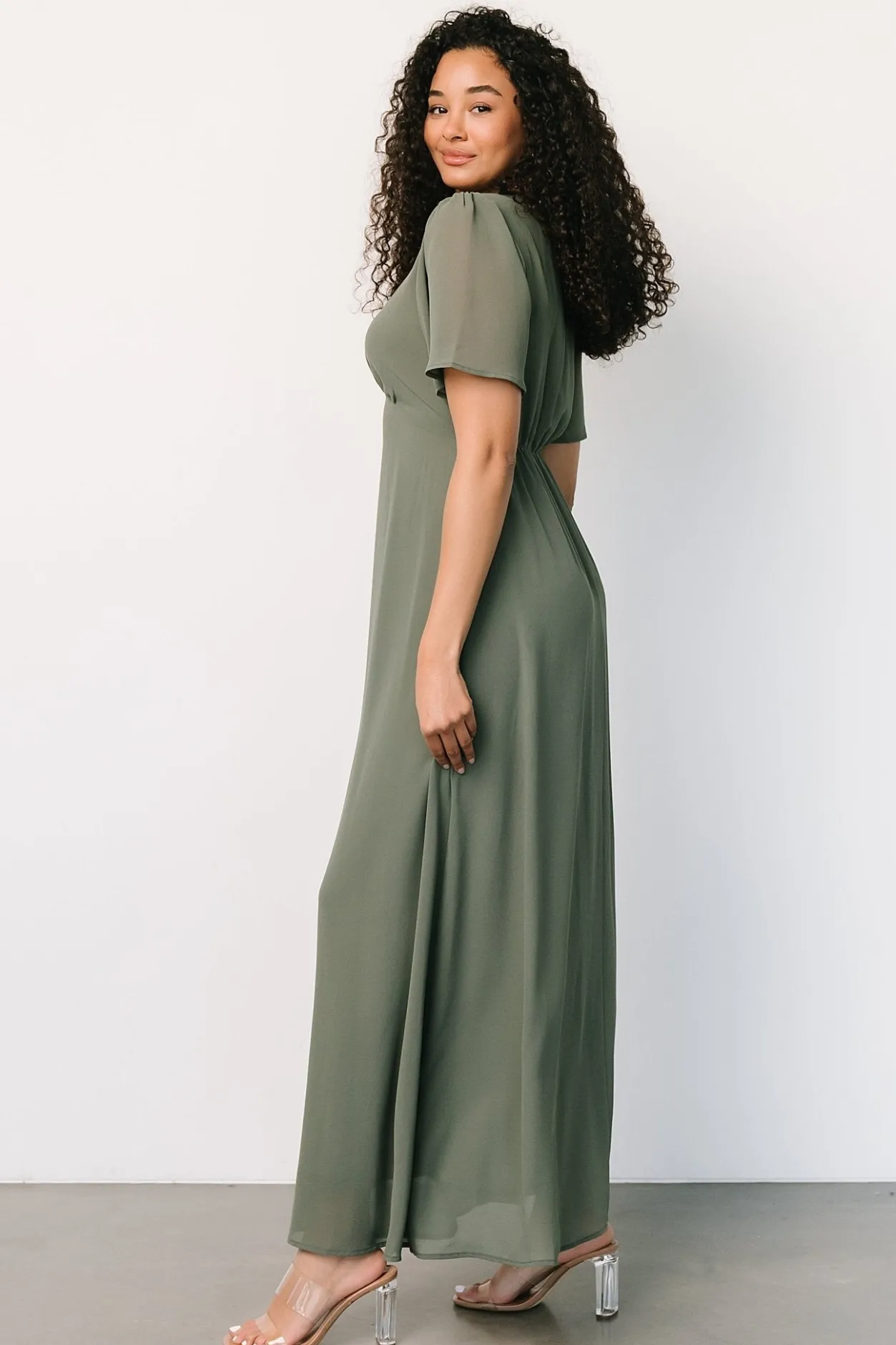 Discount Baltic Born Esti Maxi Dress | Dark Sage DarkSage